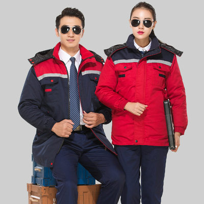 秋冬防静电服定做_反光条工服定做