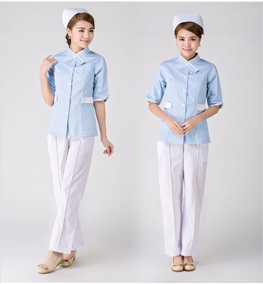 护士服定制厂家_分体式护士服订做
