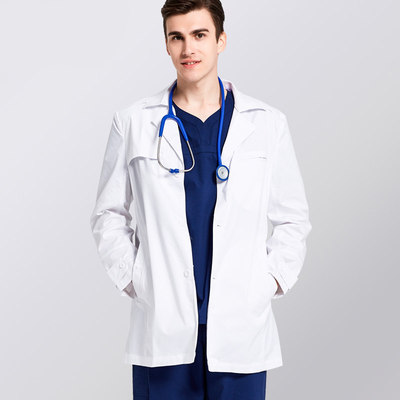 定制白大褂长袖_厂家医生服定做